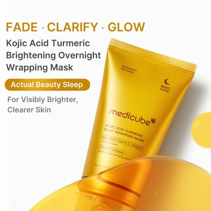 Kojic Acid &amp; Turmeric Brightening Overnight Wrapping Mask - 75ml