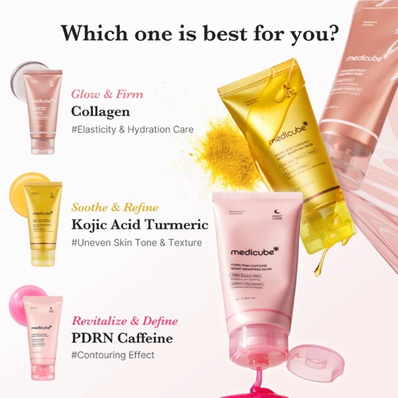 Kojic Acid &amp; Turmeric Brightening Overnight Wrapping Mask - 75ml