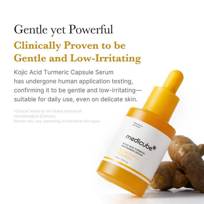 Kojic Acid Turmeric Niacinamide Glow &amp; Brightening Serum - 30ml