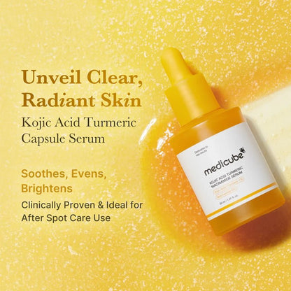 Kojic Acid Turmeric Niacinamide Glow &amp; Brightening Serum - 30ml