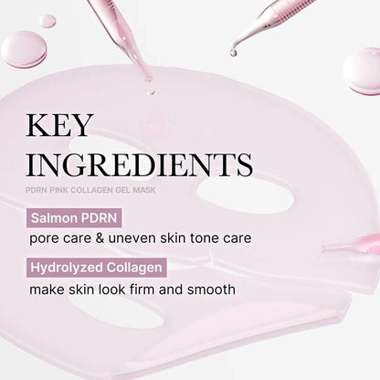 PDRN Pink Collagen Jelly Gel Mask for Hydration, Firming &amp; Glow - 28g