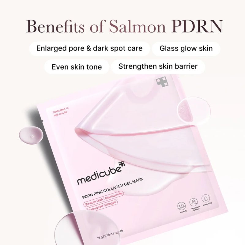 PDRN Pink Collagen Jelly Gel Mask for Hydration, Firming &amp; Glow - 28g