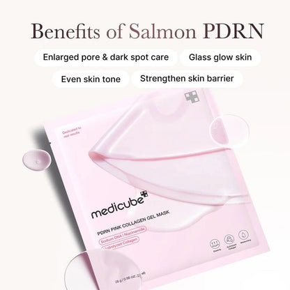 PDRN Pink Collagen Jelly Gel Mask for Hydration, Firming &amp; Glow - 28g