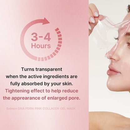 PDRN Pink Collagen Jelly Gel Mask for Hydration, Firming &amp; Glow - 28g