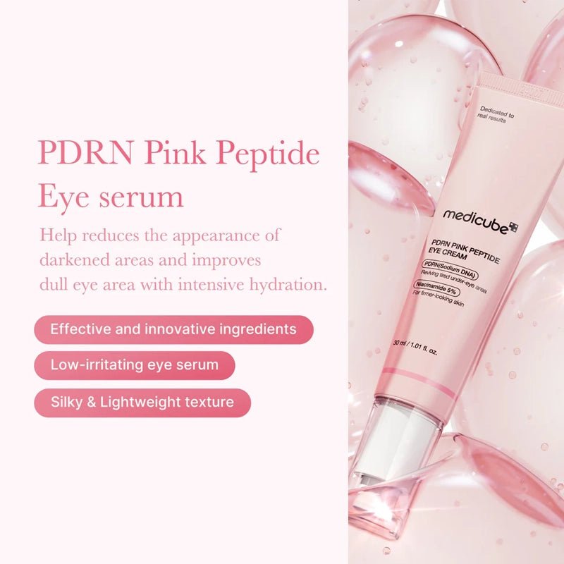 PDRN Pink Peptide Eye Cream for Dark Circles &amp; Wrinkle Care - 30ml