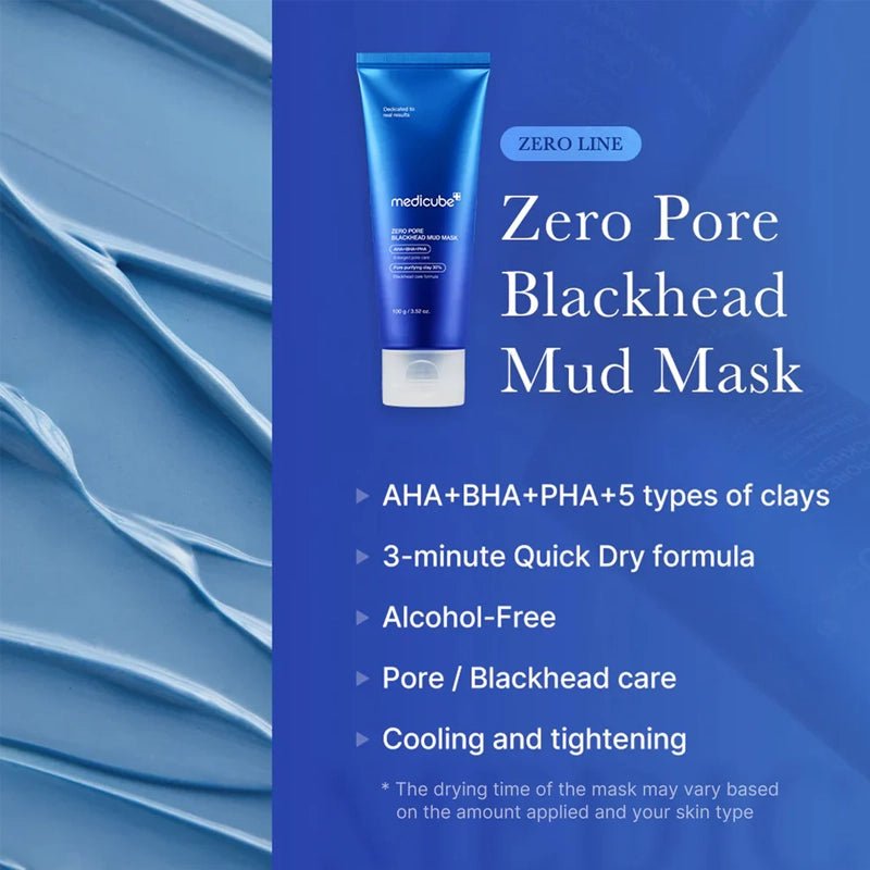 Zero Pore Blackhead Mud Facial Mask for Deep Pore Care - 100g