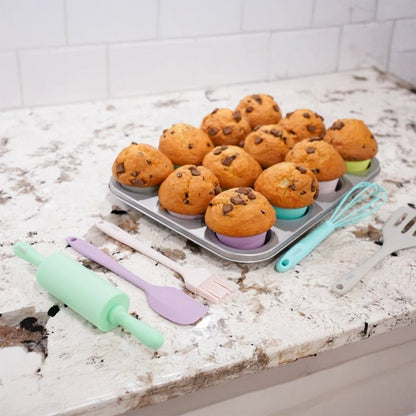 Kids Silicone Mini Baking Tools Set for Little Chefs - 5pcs