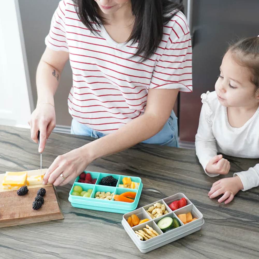 MELII Kids Snackle Mini Box with 6 Compartments &amp; Lid in Kuwait - Waha Lifestyle