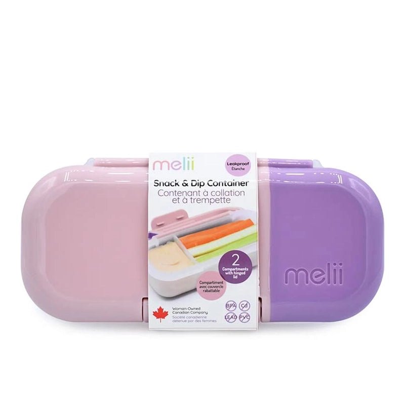 Leakproof Snack &amp; Dip Container for Kids Lunch Boxes