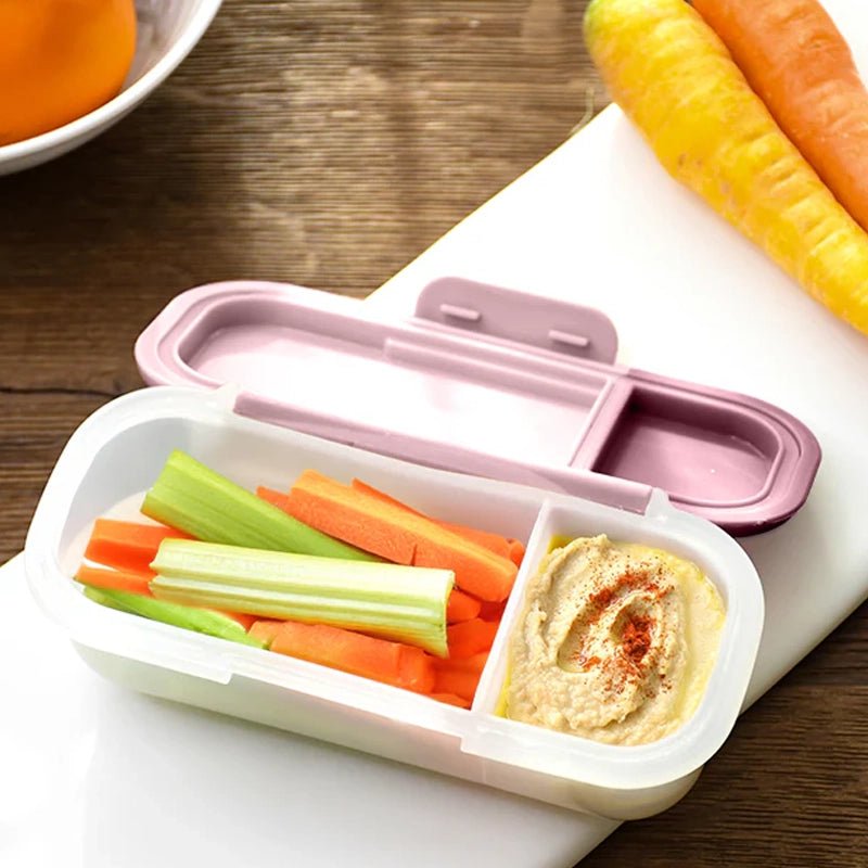 Leakproof Snack &amp; Dip Container for Kids Lunch Boxes