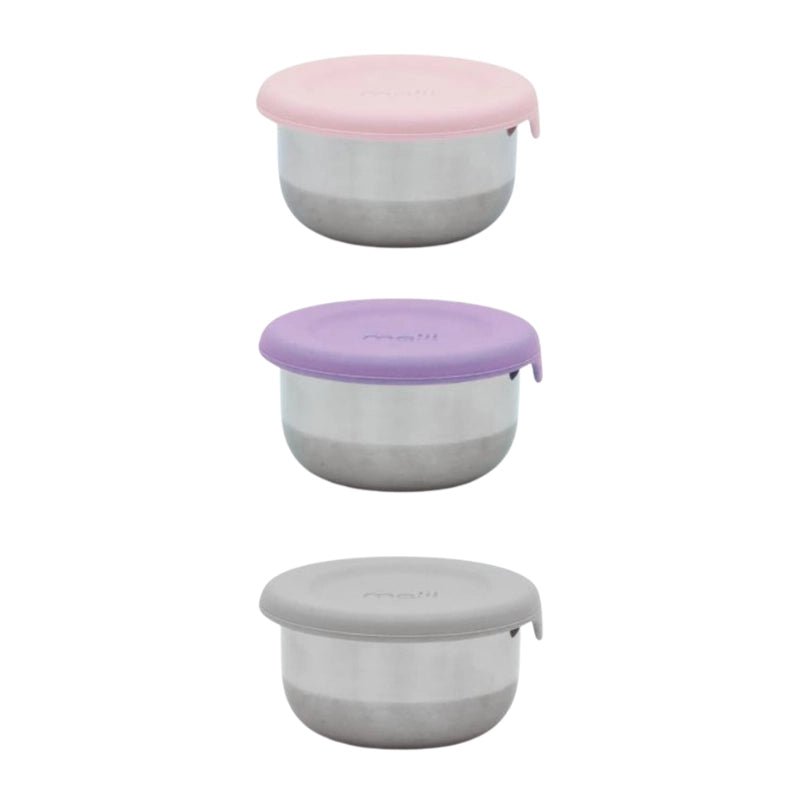 MELII Mini Stainless Steel Condiment Containers - Set of 3 in Kuwait - Waha Lifestyle