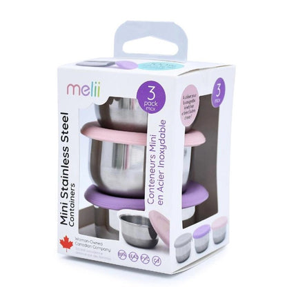 MELII Mini Stainless Steel Condiment Containers - Set of 3 in Kuwait - Waha Lifestyle