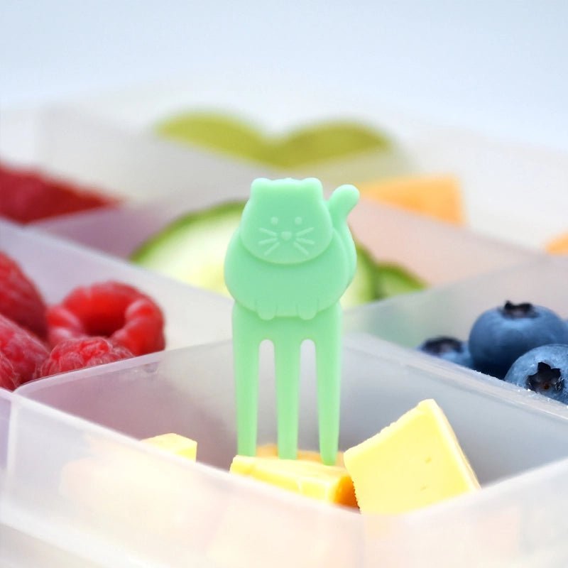 Reusable Food Picks with Animal Designs - Set of 6