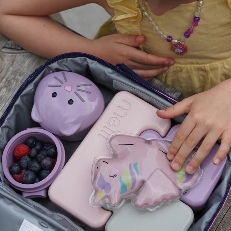 Reusable Gel Ice Packs for Kids Lunch Boxes &amp; Bags - 2pcs
