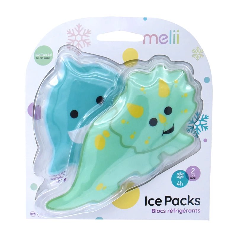Reusable Gel Ice Packs for Kids Lunch Boxes &amp; Bags - 2pcs