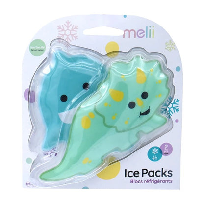 Reusable Gel Ice Packs for Kids Lunch Boxes &amp; Bags - 2pcs