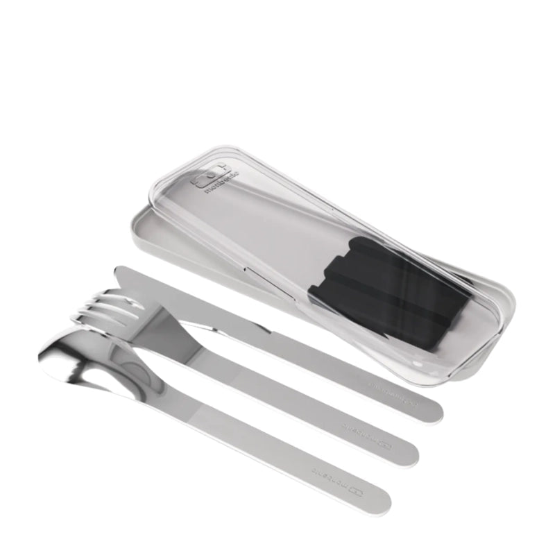 MONBENTO Stainless steel Slim Pocket Cutlery Set - 3pcs in Kuwait - Waha Lifestyle