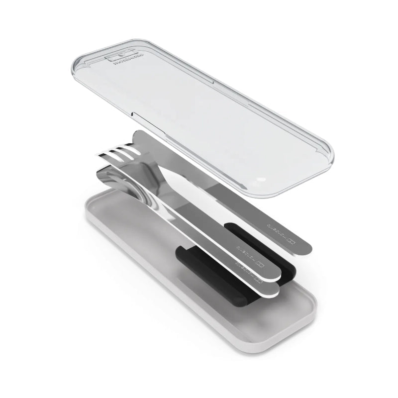 MONBENTO Stainless steel Slim Pocket Cutlery Set - 3pcs in Kuwait - Waha Lifestyle