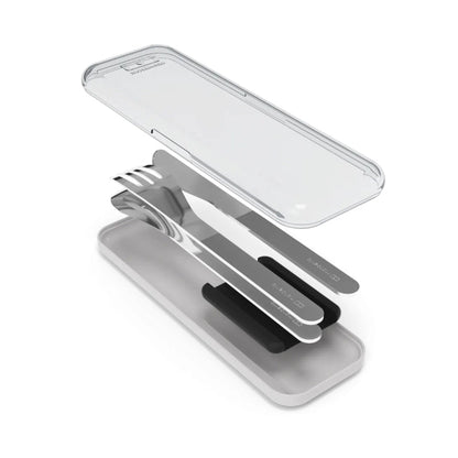MONBENTO Stainless steel Slim Pocket Cutlery Set - 3pcs in Kuwait - Waha Lifestyle