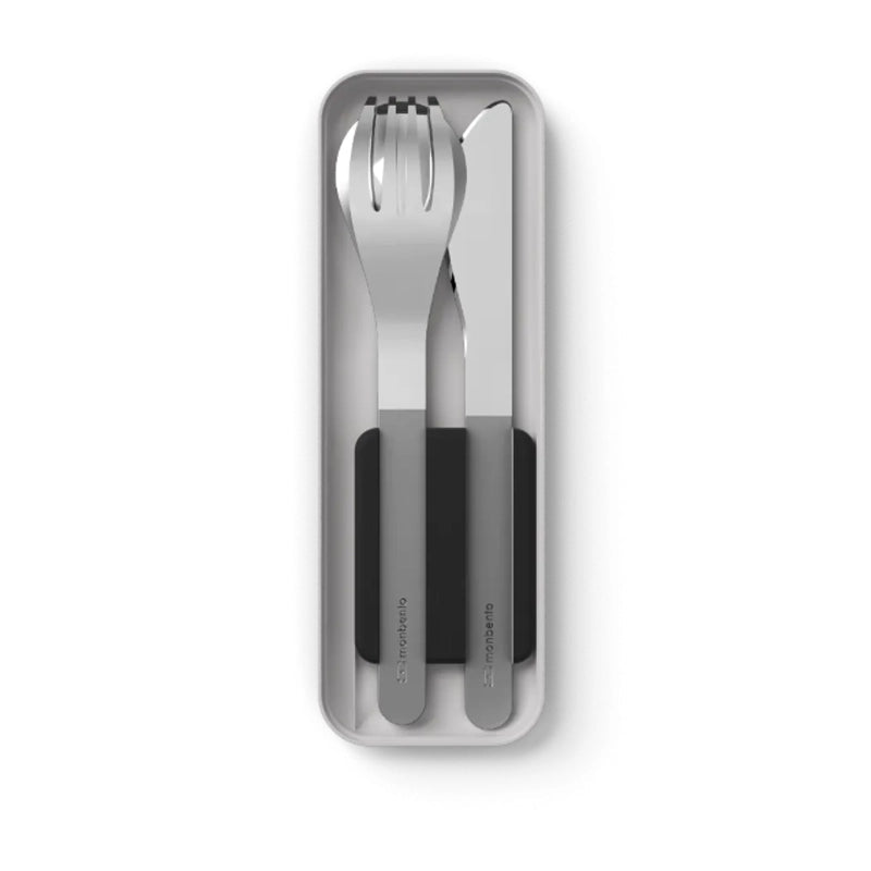 MONBENTO Stainless steel Slim Pocket Cutlery Set - 3pcs in Kuwait - Waha Lifestyle