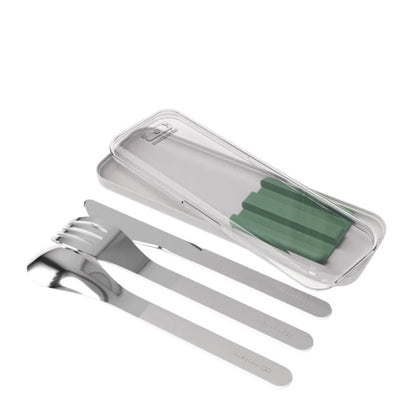 MONBENTO Stainless steel Slim Pocket Cutlery Set - 3pcs in Kuwait - Waha Lifestyle