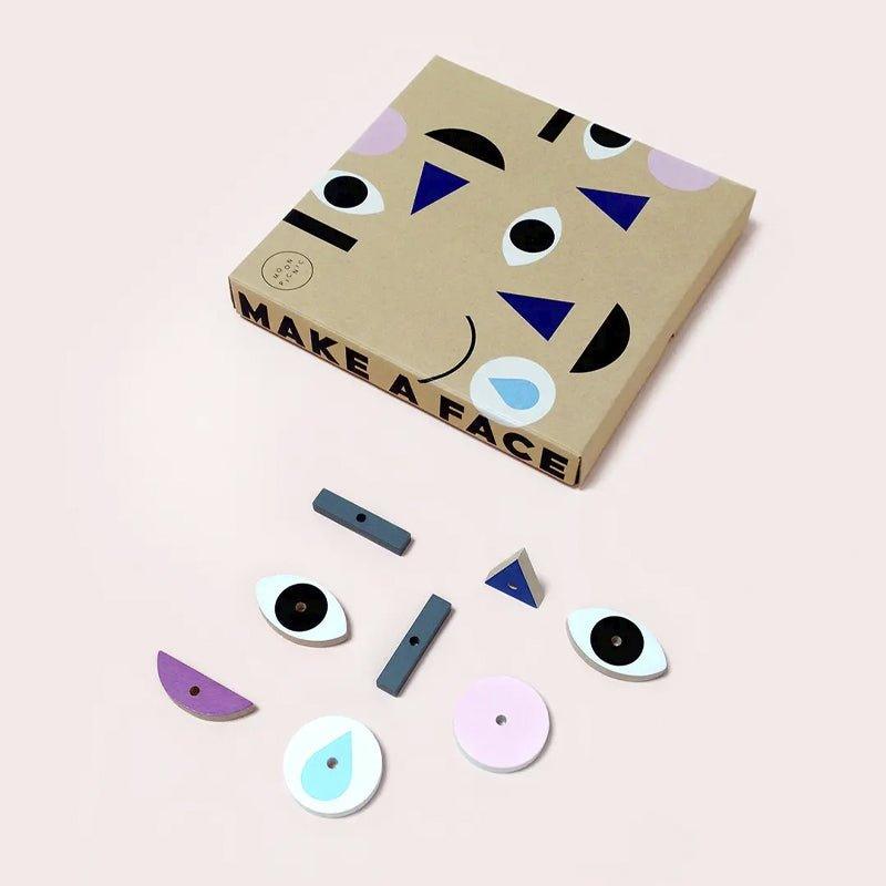 Moon Picnic Make a Face Wooden Educational Toy - Waha Lifestyle