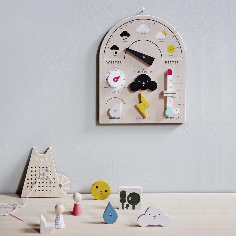 Moon Picnic My Weather Station Wooden Educational Toy - Waha Lifestyle