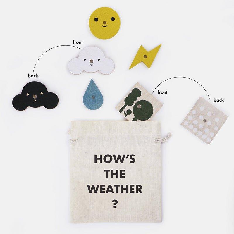 Moon Picnic My Weather Station Wooden Educational Toy - Waha Lifestyle