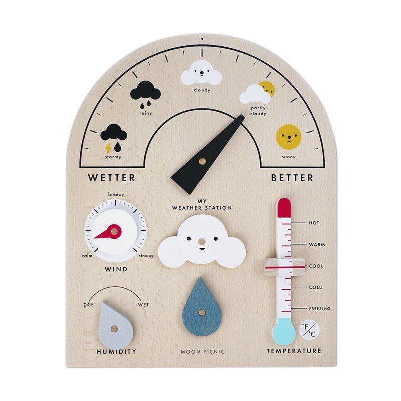 Moon Picnic My Weather Station Wooden Educational Toy - Waha Lifestyle