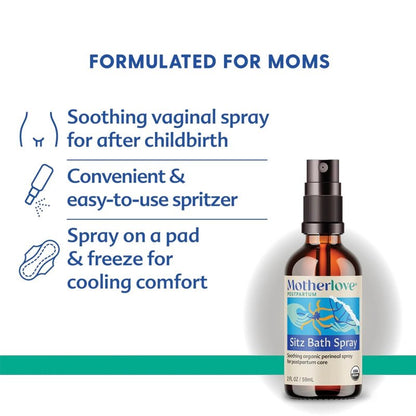 Postpartum Sitz Bath Spray – Soothing Perineal Relief (59 ml)