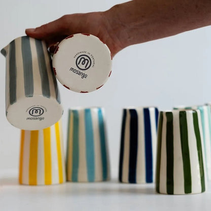Ceramic Creamer with Candy Stripes - 350ml