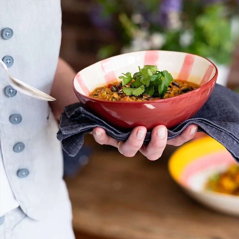 Handmade Ceramic Pasta/Salad Nourish Bowl