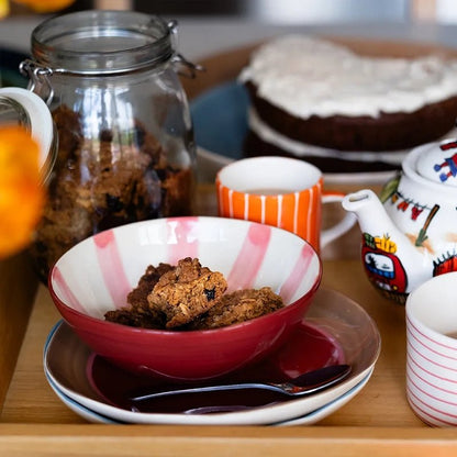 Handmade Ceramic Pasta/Salad Nourish Bowl
