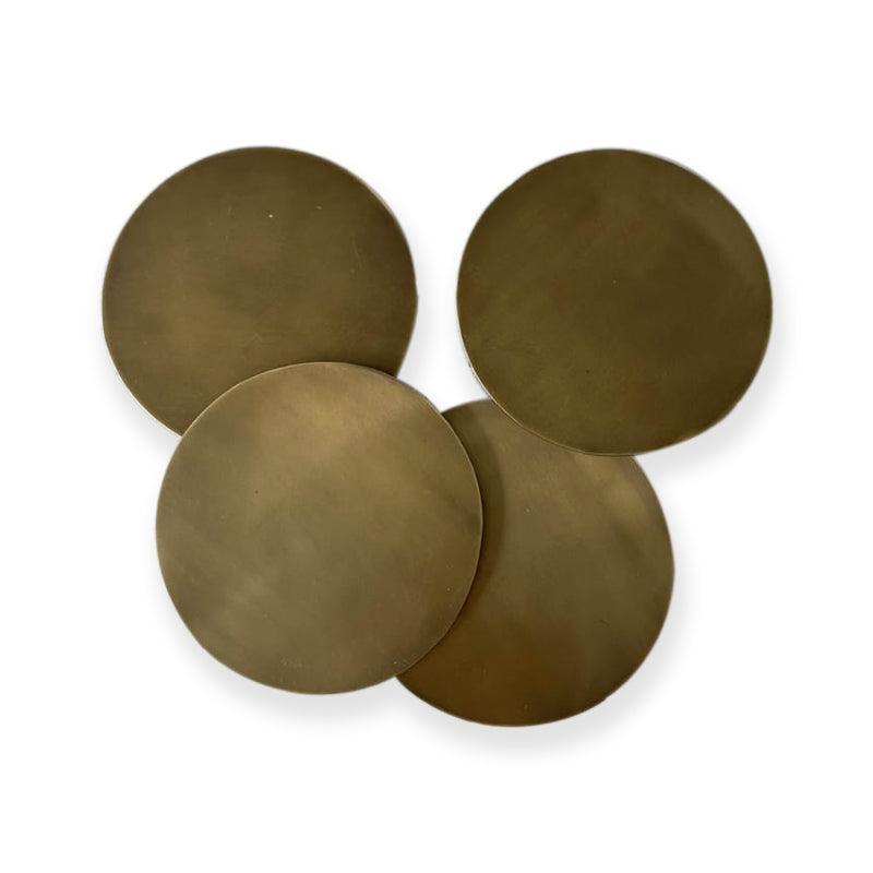 MW Home Brass Coaster - 4pcs - Waha Lifestyle