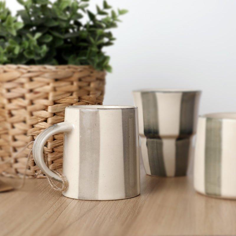 MW Home Washed Stripe Chai Mug - Waha Lifestyle