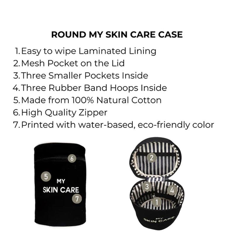 My Skin Care Round Cotton Organizer Bag - Waha Lifestyle