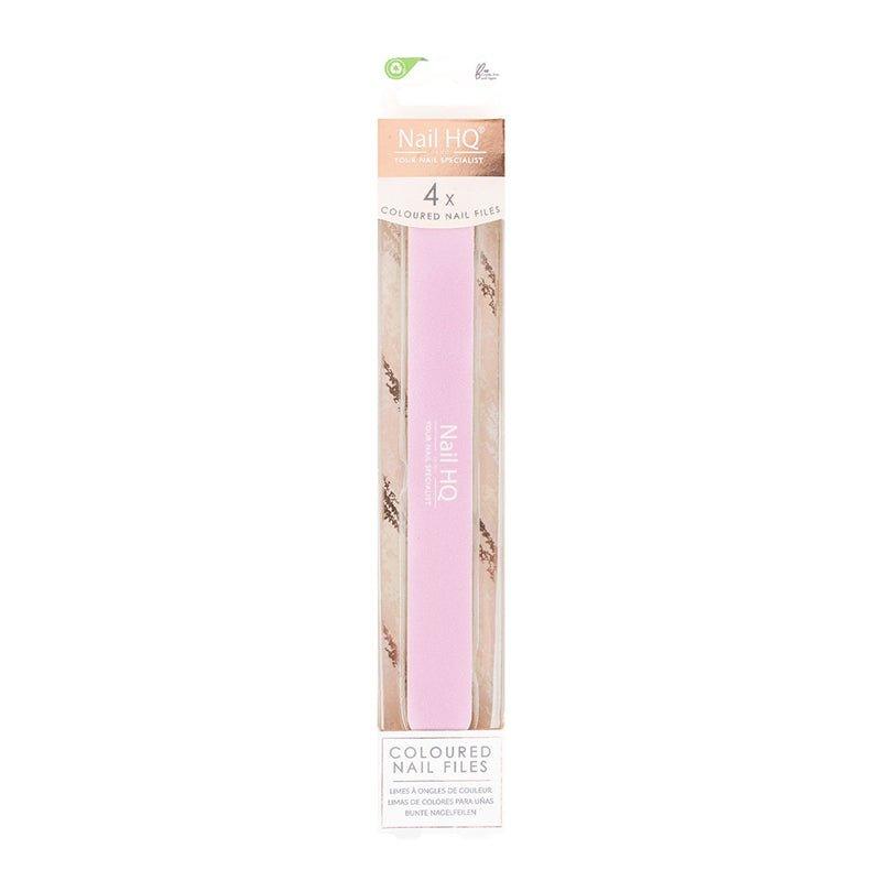 Nail HQ Coloured Nail File - 4 Pcs - Waha Lifestyle