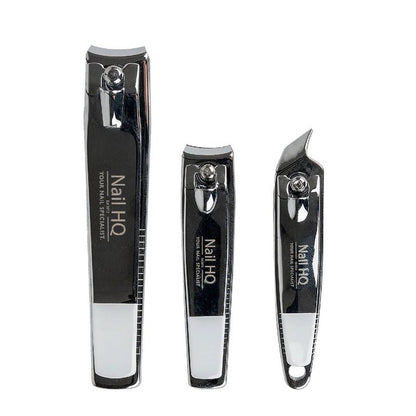 Stainless Steel Nail Clipper &amp; Cuticle Set - 3pcs