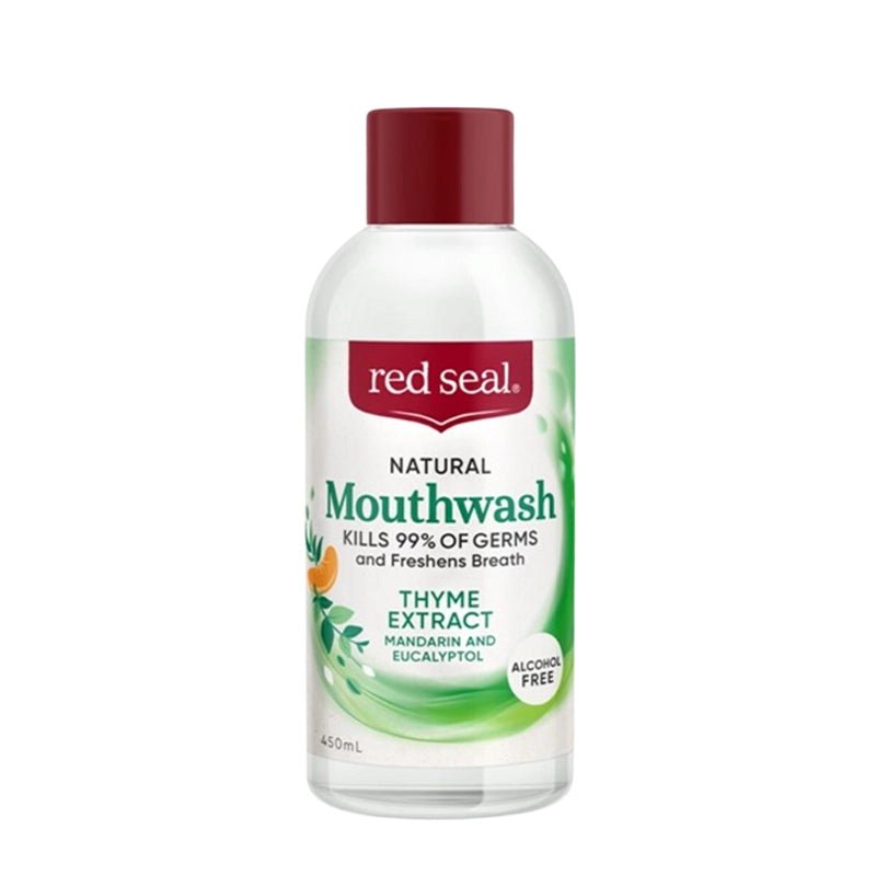 Natural Thyme Extract Mouthwash with Mandarin &amp; Eucalyptol Flavor - Waha Lifestyle