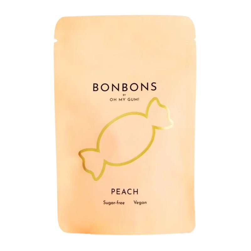 Vegan Peach-Flavored Sugar-Free Bonbon Candies - 10pcs