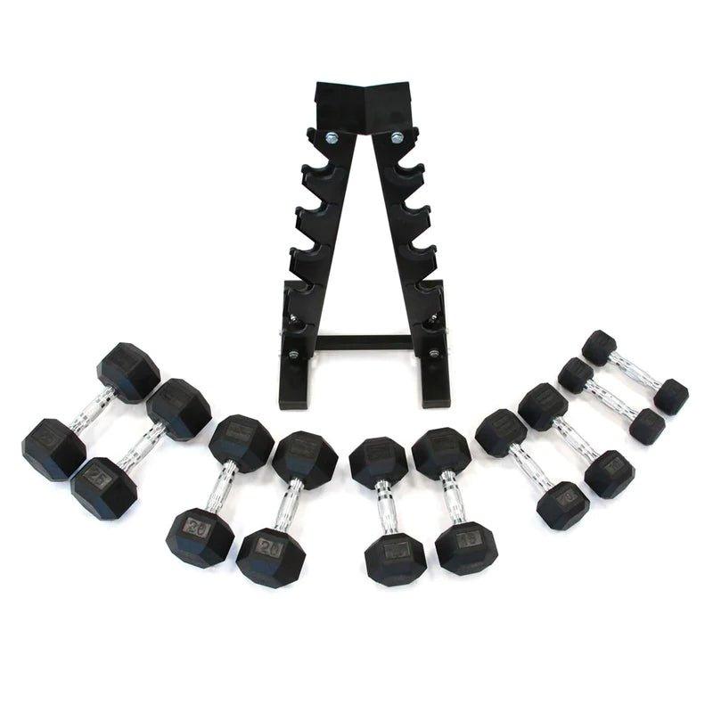 Olive Fitness Rubber Hex Dumbbells Set - 2Kg - Waha Lifestyle