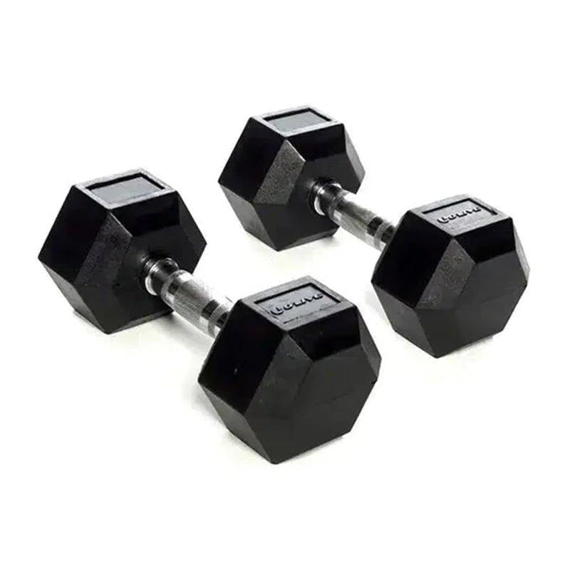 Olive Fitness Rubber Hex Dumbbells Set - 5Kg - Waha Lifestyle