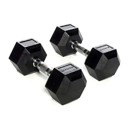 Olive Fitness Rubber Hex Dumbbells Set - 6Kg - Waha Lifestyle