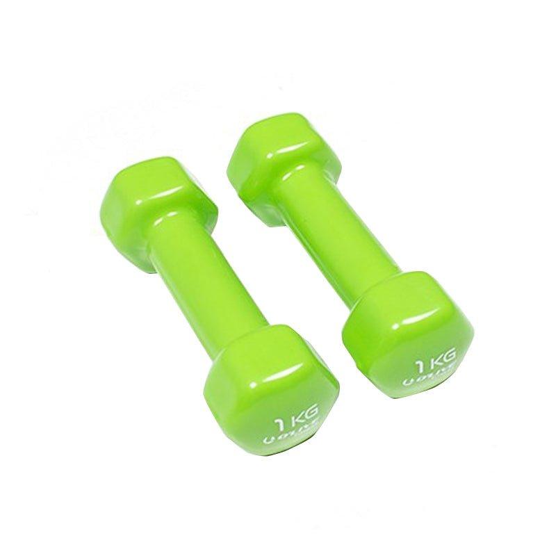 Olive Fitness Vinyl Dumbbells Set - 1Kg - Waha Lifestyle