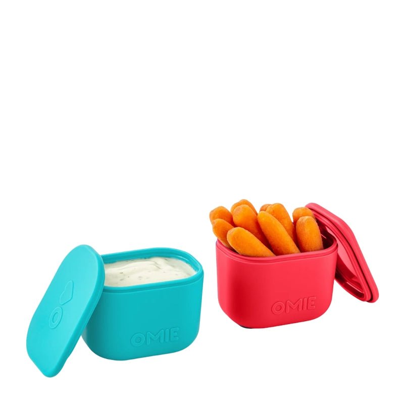 OmieBox UP Leakproof Silicone Snack &amp; Dip Containers - 2pcs