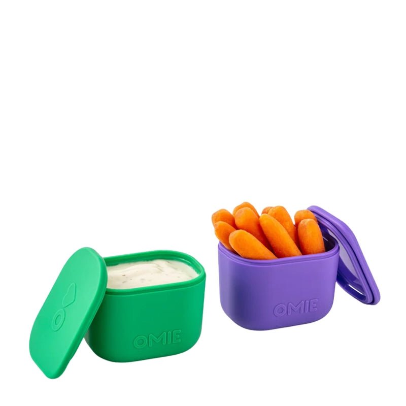 OmieBox UP Leakproof Silicone Snack &amp; Dip Containers - 2pcs