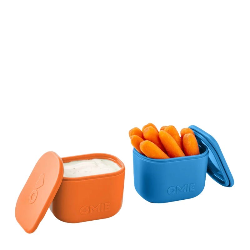 OmieBox UP Leakproof Silicone Snack &amp; Dip Containers - 2pcs