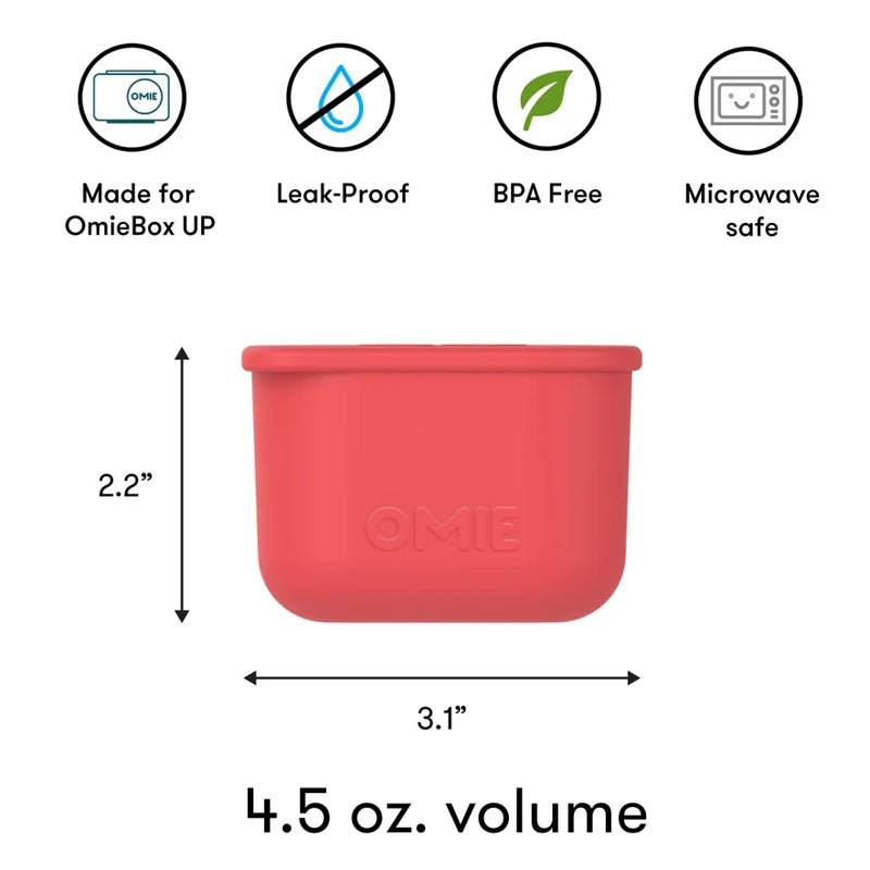 OmieBox UP Leakproof Silicone Snack &amp; Dip Containers - 2pcs
