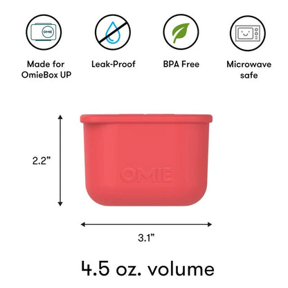 OmieBox UP Leakproof Silicone Snack &amp; Dip Containers - 2pcs