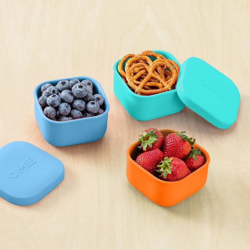 OmieSnack Kids Silicone Snack Container for Lunch Boxes